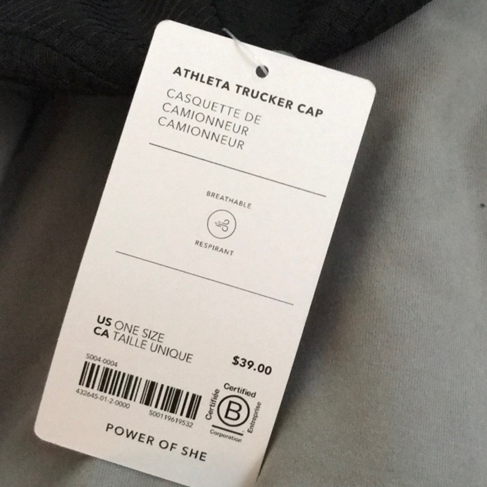 NWT Women’s Athleta Classic Black Cap, cute on ! - Picture 6 of 6